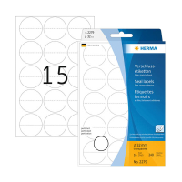 Förseglingsetiketter perforerade | Ø32mm | Herma 2279 | transparenta | 240st 230901
