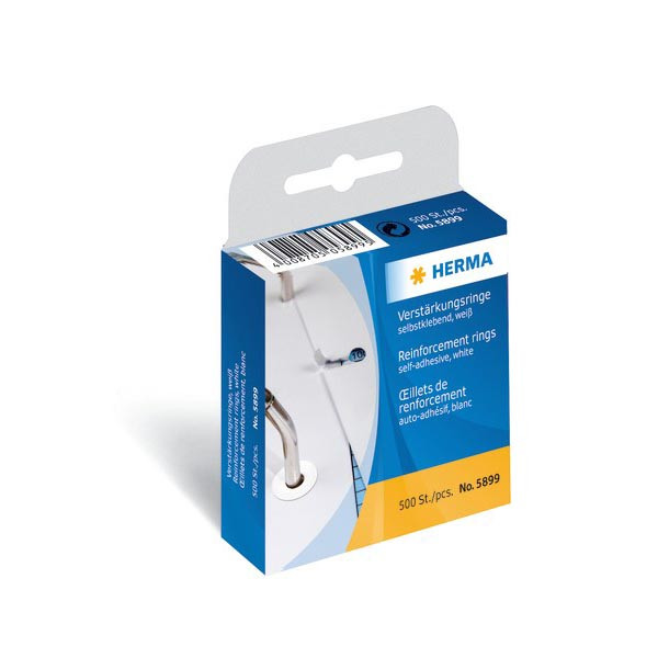 Hålförstärkare film Ø12 | Herma 5899 vit | 500st 361520 - 1