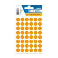 Markeringspunkter Ø13mm fluororange | Herma 1864 | 240st 230988