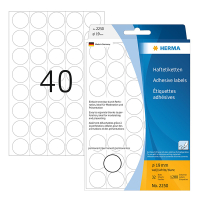 Markeringspunkter Ø19mm vit | Herma 2250 | 1.280st 230710