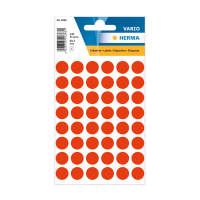 Herma Markeringspunkter 13mm Ø fluorröd | Herma 1866 | 240st 1866 230984