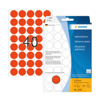 Herma Markeringspunkter 19mm Ø fluorröd | Herma 2256 | 960st 2256 230923