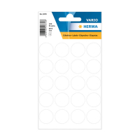 Herma Markeringspunkter 19mm Ø vit | Herma 1870 | 100st 1870 230997