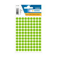 Herma Markeringspunkter 8mm Ø fluorogrön | Herma 1848 | 540st 1848 231015