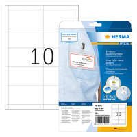 Herma Namnskyltsetiketter | 90 x 54mm | vit | Herma 9011 | 250st 9011 230531