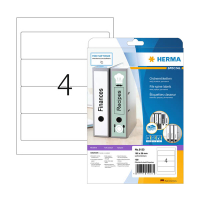 Pärmetiketter permanenta A4 | 59 x 192mm | Herma 5123 | vit | 100st 230877