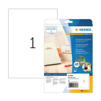Transparenta folieetiketter Inkjet A4 | 210 x 297mm | Herma 8964 | 10st 230915