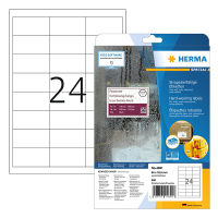 Väderbeständiga folieetiketter A4 | 66 x 33,8mm | Herma 4691 | vit | 600st 230757