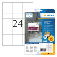 Väderbeständiga folieetiketter A4 | 70 x 37mm | Herma 4695 | vit | 600st 230760