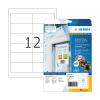 Väderbeständiga folieetiketter A4 | 97 x 42,3mm | Herma 4574 | vit | 240st 230855 - 1