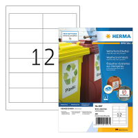 Väderbeständiga folieetiketter A4 | 97 x 42,3mm | Herma 4597 | vit | 480st 230746