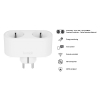 Hombli Smart Socket Duo WiFi | 16A | vit HBSD-0109 LHO00012 - 2