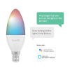 Hombli Smart lampa | E14 | C37 | RGBW | RGB + 2700K | 4.5W | dimbar (via app) HBES-0123 LHO00028 - 3