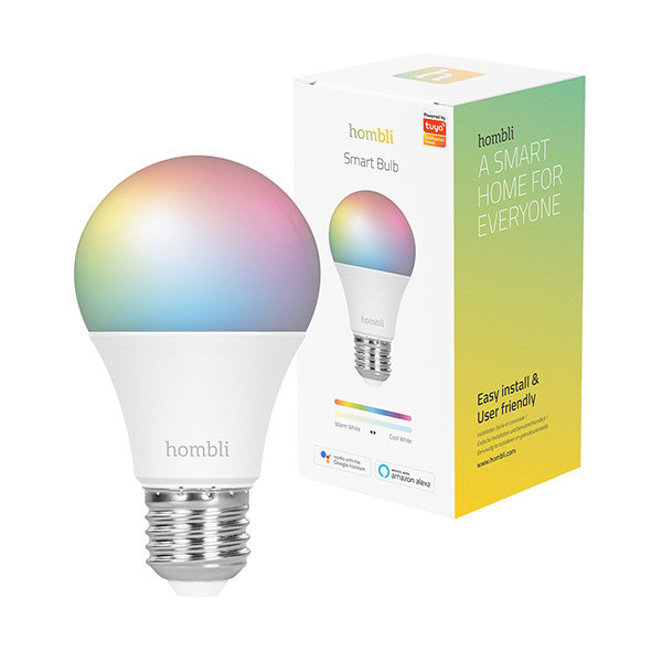 Hombli Smart lampa | E27 | RGBWW | RGB + 2700-6500K | 9W | dimbar (via app) HBEB-0224 LHO00024 - 1