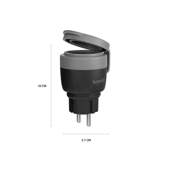 Hombli Smart socket utomhusuttag | 16 A | svart HB126 LHO00095 - 2