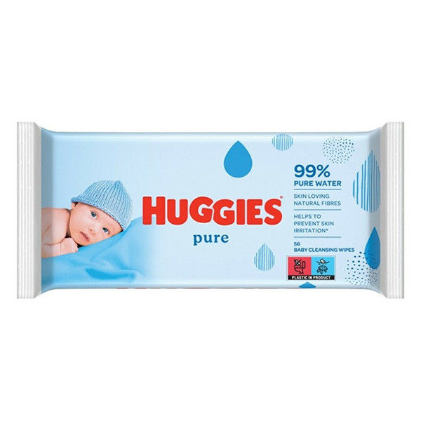 Våtservetter 56/fp | Huggies Pure SHU00011 - 1