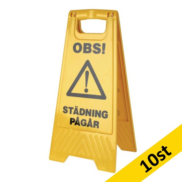 Varningsskylt "Städning pågår - Våta golv" | 12st SE200090 - 1