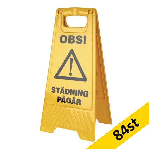 Varningsskylt "Städning pågår - Våta golv" | 84st [PALLFRAKT] SE200091 - 1