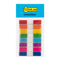 Indexflik 45mm x 8mm | 123ink | 8 färger | 20st x 8 300818