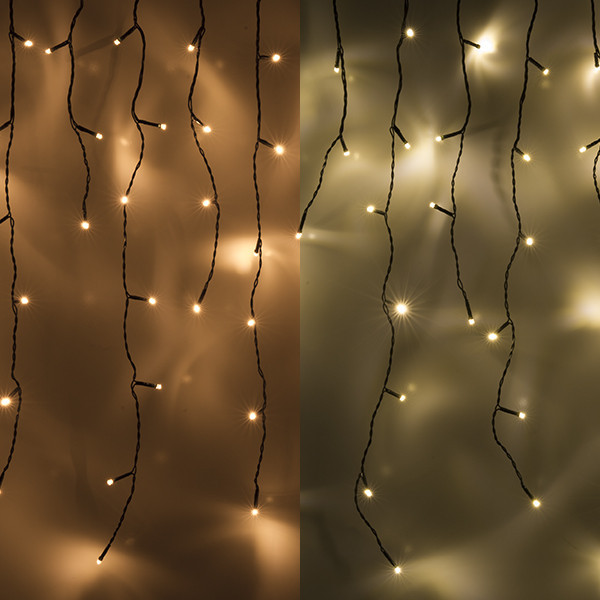 Istappsslinga | extra varmvit & varmvit | 12,1m | 360 LED [123ink] LDR07010 - 1