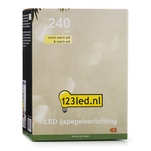 Istappsslinga | extra varmvit & varmvit | 9,7m | 240 LED [123ink] LDR07009 - 8