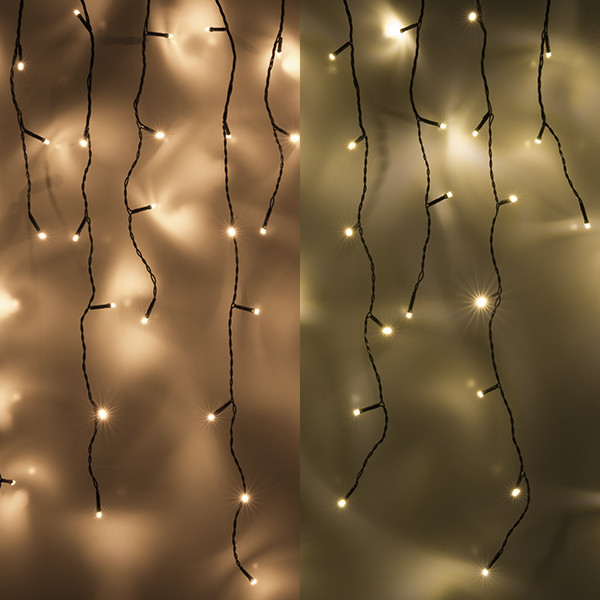 Istappsslinga | extra varmvit & varmvit | 9,7m | 240 LED [123ink] LDR07009 - 1
