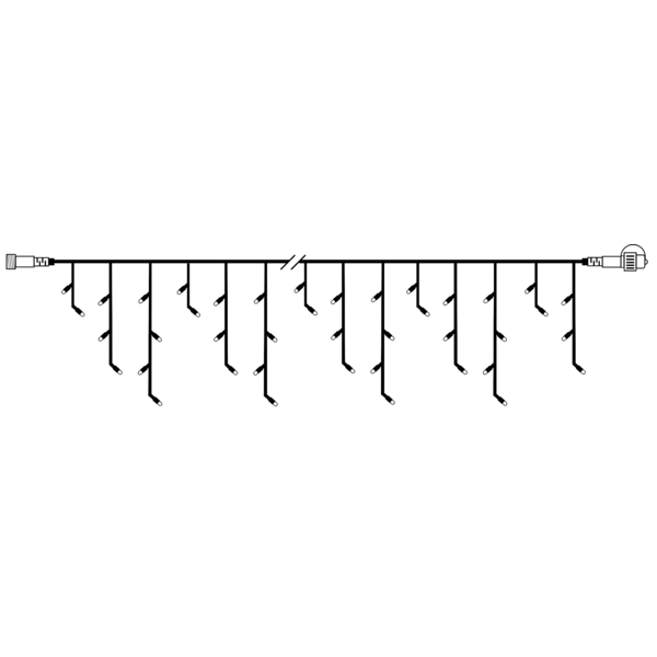 Istappsslinga System Expo | klar | 3m | 50 lampor | extra slinga [Star Trading] 484-30 361261 - 6