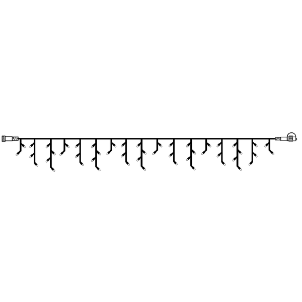 Istappsslinga System LED | varmvit | 3m | 50 lampor | extra slinga [Star Trading] 465-46-1 500700 - 3