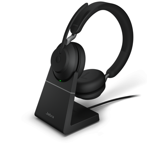 Jabra Evolve2 65 MS Trådlöst Mono Headset med Laddstation, svart 26599-899-989 361340 - 1
