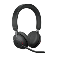 Jabra Evolve2 65 MS Trådlöst Stereo Headset (link 380c), svart 26599-999-899 361341