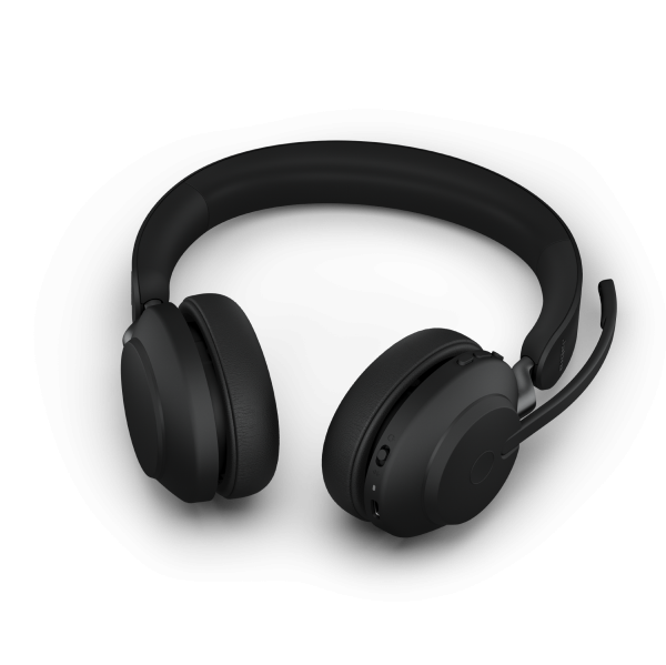 Jabra Evolve2 65 UC Trådlöst Stereo Headset (link 380a), svart 26599-989-999 361342 - 3