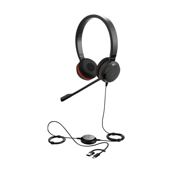 Jabra Headset Stereo | Jabra Evolve 30 MS USB-ansluten | svart 5399-823-309 361323 - 3