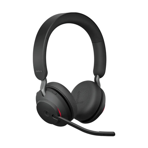 Jabra Headset trådlöst | Jabra Evolve2 65 MS Stereo (link 380a) | svart 26599-999-999 361343 - 1