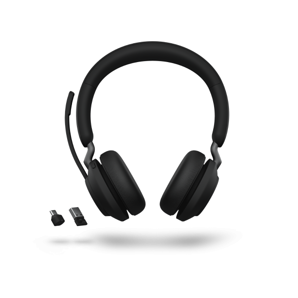 Jabra Headset trådlöst | Jabra Evolve2 65 UC Stereo (link 380a) | svart 26599-989-999 361342 - 2