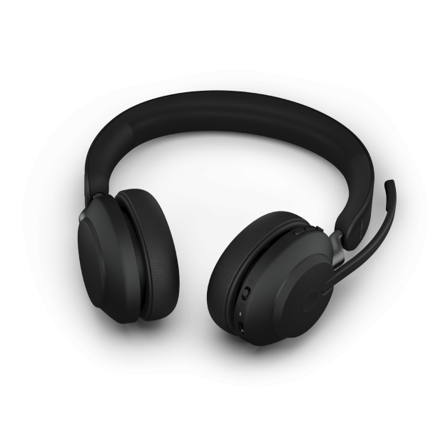 Jabra Headset trådlöst | Jabra Evolve2 65 UC Stereo (link 380a) | svart 26599-989-999 361342 - 3