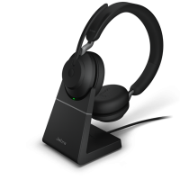Jabra Headset trådlöst med Laddstation | Jabra Evolve2 65 MS Mono | svart 26599-899-989 361340