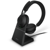 Jabra Headset trådlöst med Laddstation | Jabra Evolve2 65 MS Mono | svart 26599-899-989 361340 - 1