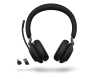 Jabra Headset trådlöst med Laddstation | Jabra Evolve2 65 MS Mono | svart 26599-899-989 361340 - 2