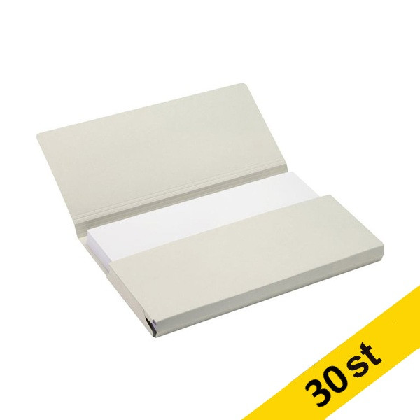 Arkivmapp Folio kartong | Jalema Secolor Pocket File | grå | 30st 234807 - 1