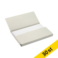 Arkivmapp Folio kartong | Jalema Secolor Pocket File | grå | 30st 234807