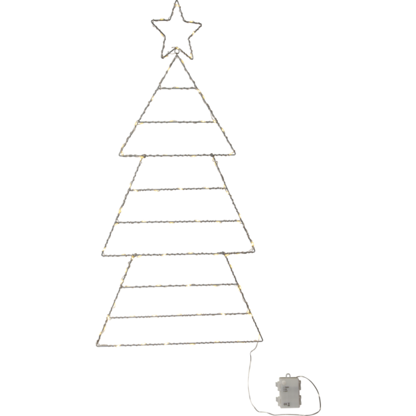 Juldekoration Silhouette Folde Julgran | 90cm | silver [Star Trading] 857-35 501866 - 1