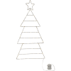 Juldekoration Silhouette Folde Julgran | 90cm | silver [Star Trading] 857-35 501866 - 1