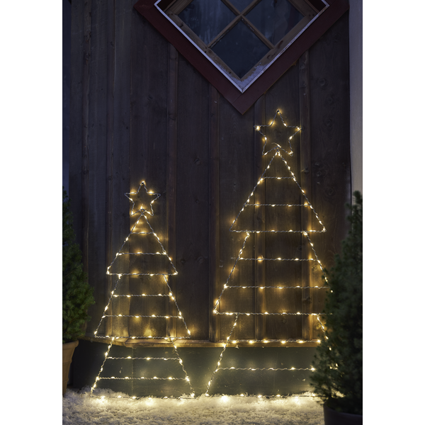 Juldekoration Silhouette Folde Julgran | 90cm | silver [Star Trading] 857-35 501866 - 3