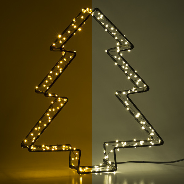 Julgran LED (batteridriven) 26cm | extra varmvit & varmvit | svart [123ink] LDR07286 - 1