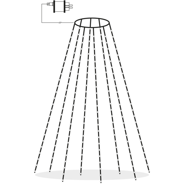 Julgransbelysning Dew Drop Micro | utomhus | 160 LED [Star Trading] 590-87 501861 - 3