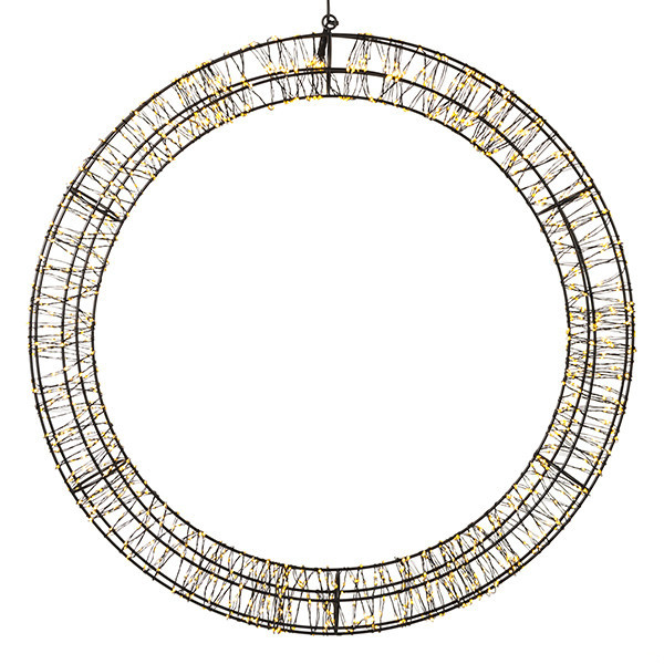 Julkrans hängande | Ø56cm | svart [123ink] LDR07271 - 2