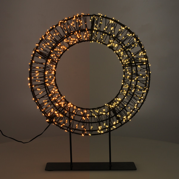Julkrans på fot |  Ø28cm | svart [123ink] LDR07324 - 1