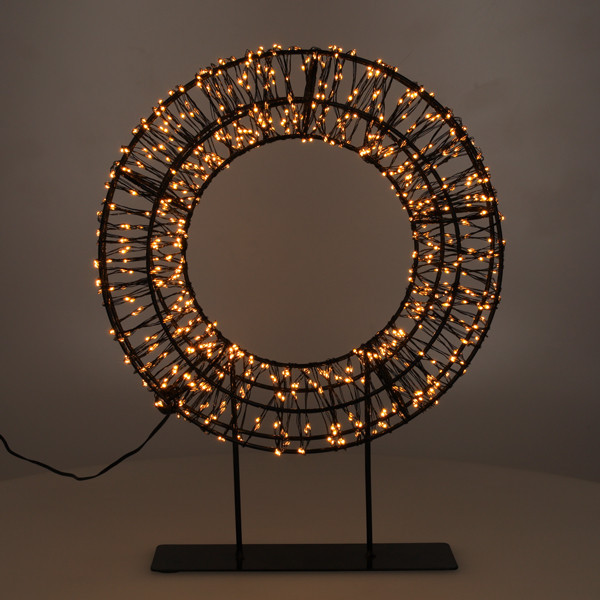 Julkrans på fot |  Ø28cm | svart [123ink] LDR07324 - 2