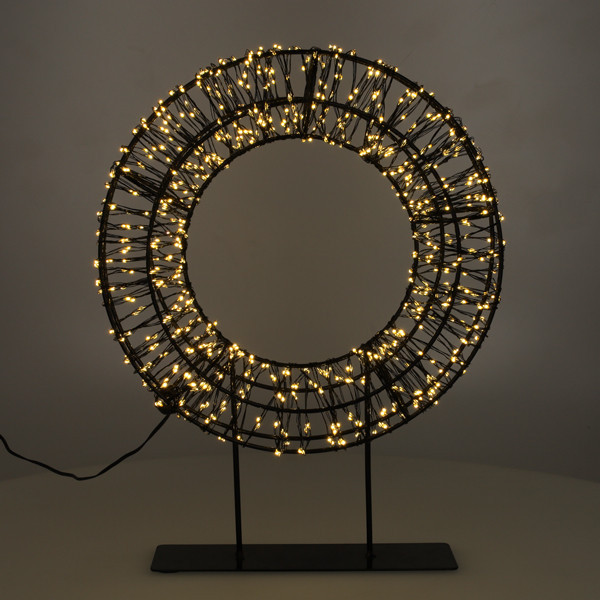 Julkrans på fot |  Ø28cm | svart [123ink] LDR07324 - 3