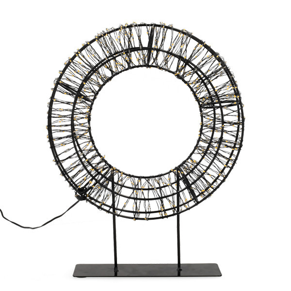 Julkrans på fot |  Ø28cm | svart [123ink] LDR07324 - 4